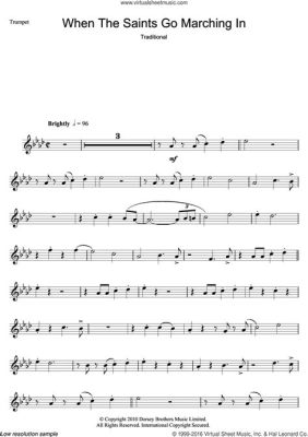 When the Saints Go Marching in: Trombone Sheet Music and its Enigma